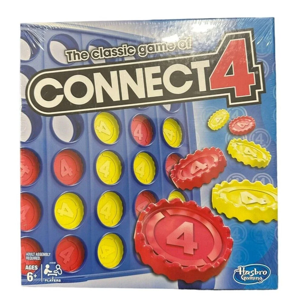 Connect 4 Classic Grid, 4 in a Row Game,Strategy Board Games for Kids, 2 Player